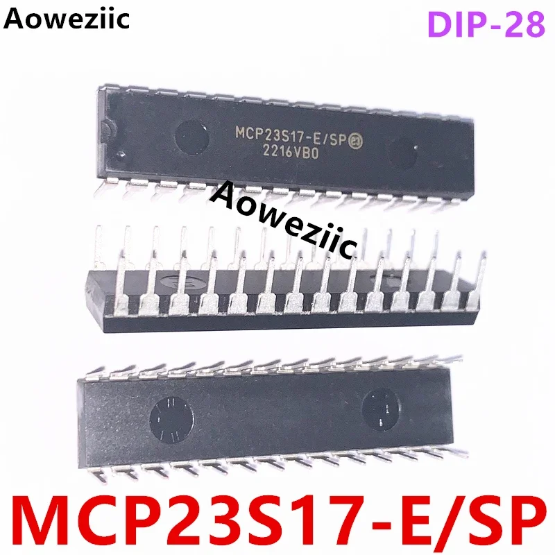 MCP23S17-E/SP MCP23S17 Interface IC I/O Expander DIP-28 New Original Genuine