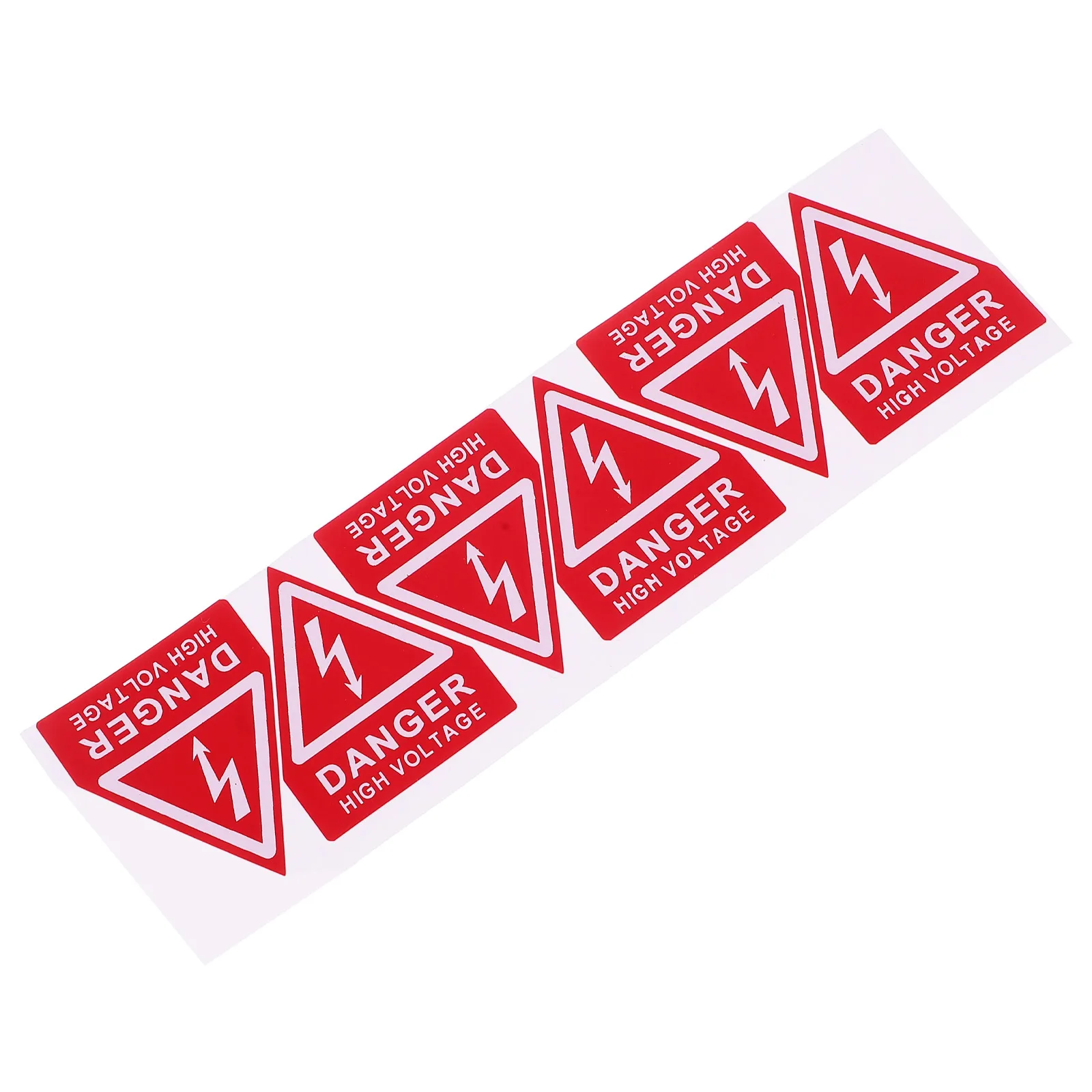 

6Pcs High Voltage Warning Signs Yellow Triangle Safety Labels for Industrial Equipment Electrical Shock Caution Stickers