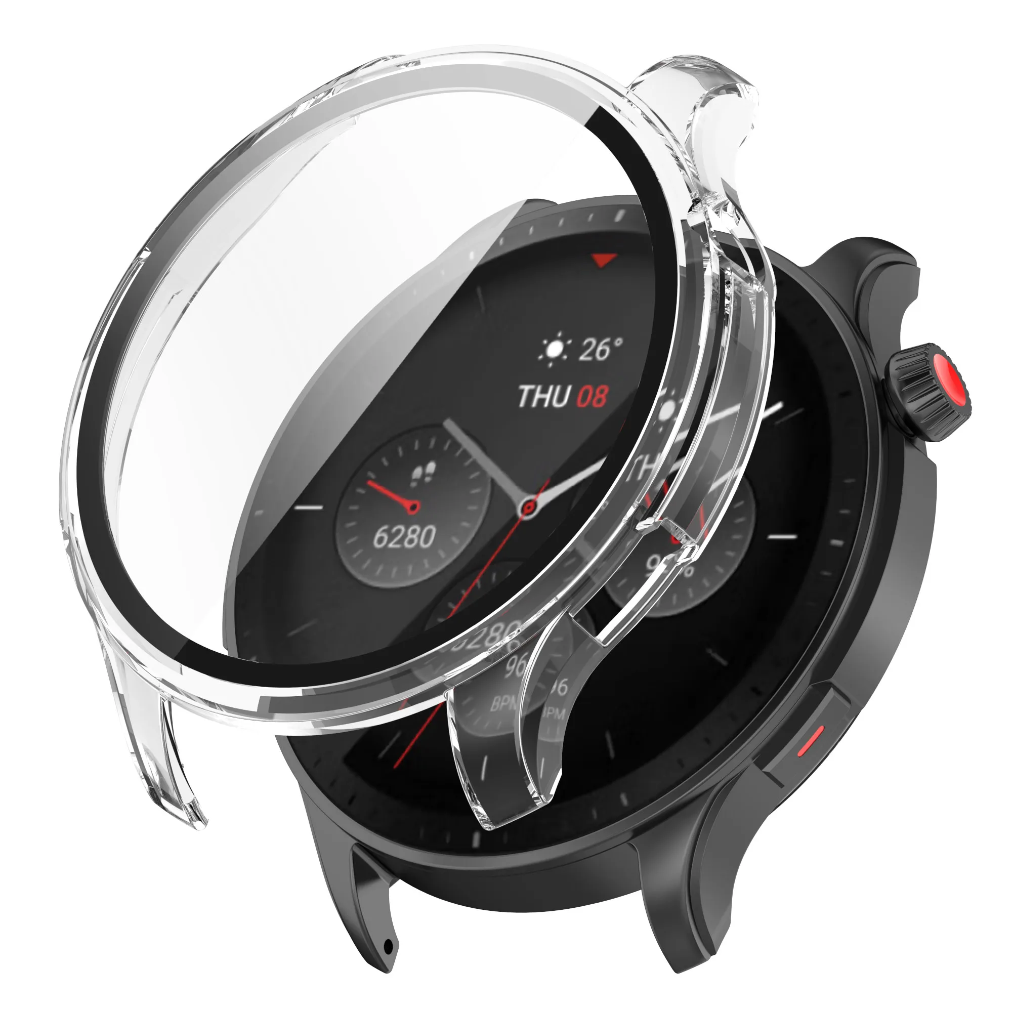 Vidro temperado protetor de tela para xiaomi amazfit gtr 4 smartwatch, capa protetora para huami amazfit gtr4