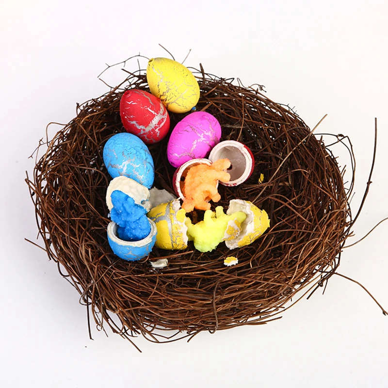 10/20 pçs ovos de dinossauro incubável mini cores sortidas mordaça incubação crescente dinossauro ovo jogo mágico adereços festa presente lembranças zyf