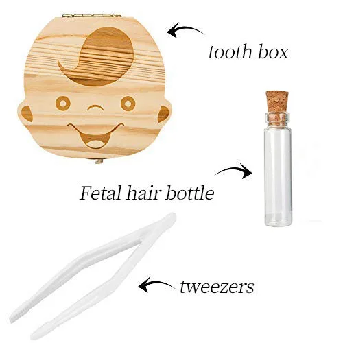 Zahn Box Baby Zähne Lagerung Box Holz kinder Zähne Souvenir Lagerung Box Baby Geschenk Box Baby Andenken 13-24m