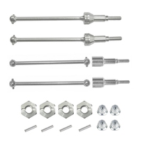 Metal Front And Rear Silver Drive Shaft With 12Mm Hex For HBX HAIBOXING 901 901A 903 903A 905 905A 1/12 RC Car Upgrade Parts