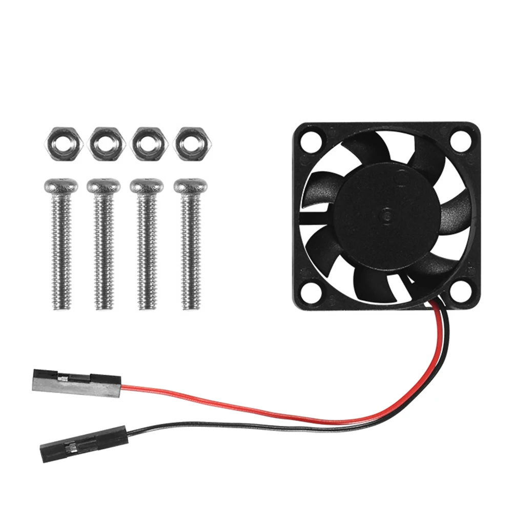 SCLS 4PCS Brushless CPU Cooling Fan Heatsink Cooler Radiator 3.3V 5V for Raspberry Pi4 Pi3 B+, Pi 3, Pi 2, Pi 1 B+