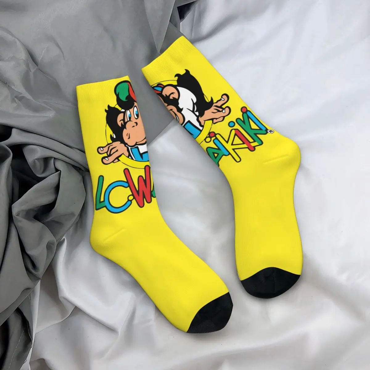 3D printing cosy Unisex Socks,Hip Hop Lc Waikiki Monkey Essential Interesting Four Seasons Socks image 5