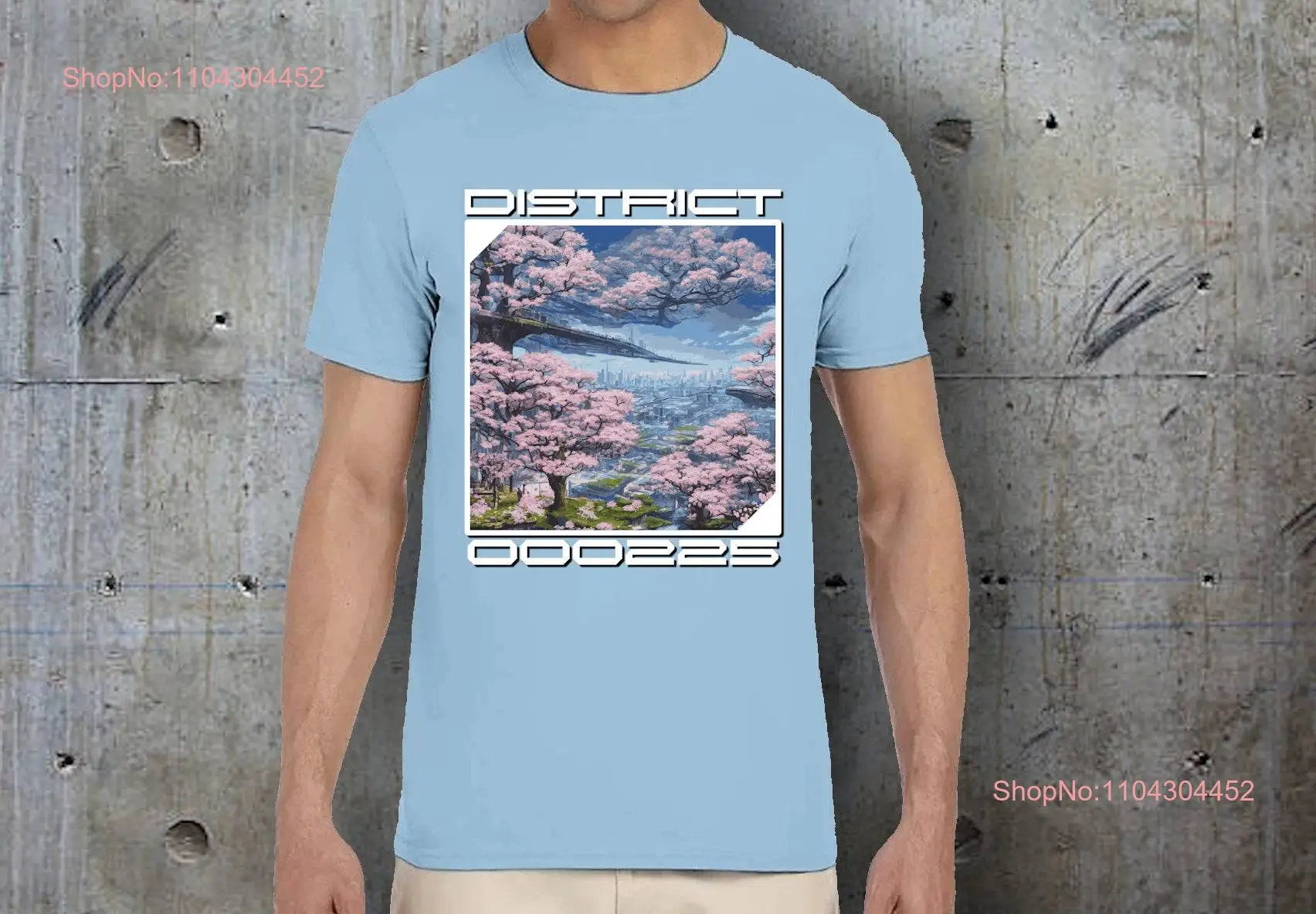 Sci Fi District T Shirt Japan Aesthetic long or short sleeves