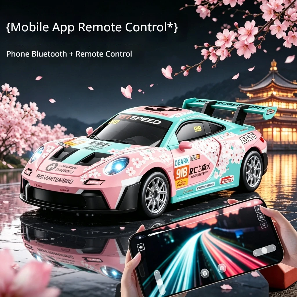 Mini Alloy Rc Drift Car 1 64 Scale Full Proportional App Control 4wd Racing Car Desktop Remote Control Vehicle For Men