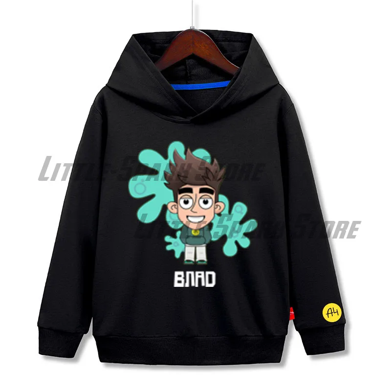 Cartoon Футболка А4 Влад А4 Hooded sweatshirts Cotton Baby boy clothes Merch A4 Children Long Sleeve Pullover Toddler Sweater