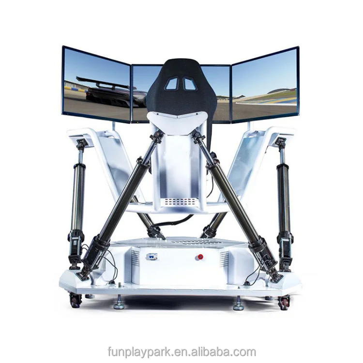 Durable Fiberglass Racing Simulator Cockpit Outdoor VR Sim Rig for Car Racing Games Motion Bracket Driving Simulator Home