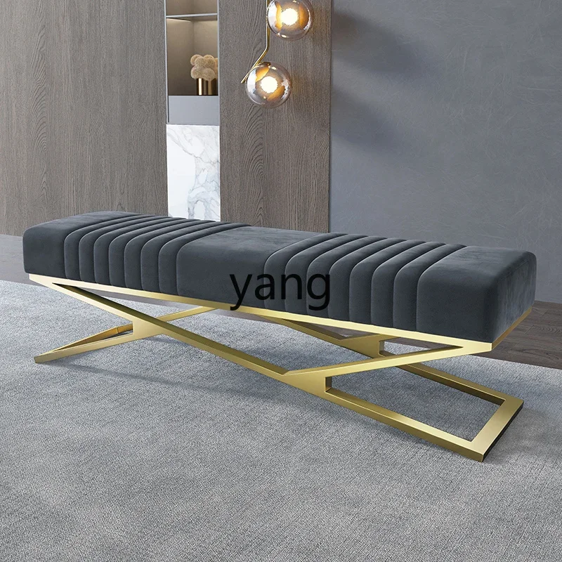 CX New Bedroom Light Luxury Tailstock Home Doorway Changing Shoes Modern Simple Cloakroom Strip Sofa Stool