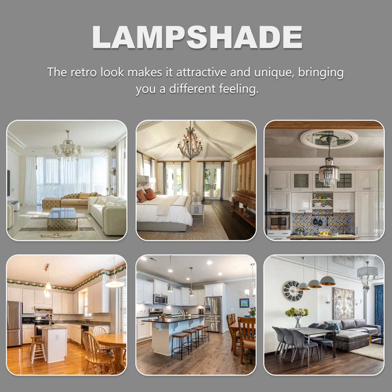 

1Pcs Lampshade High Quality Dustproof Removable Light Cover Suitable for Home Cafe Bar Bedroom Lampshade