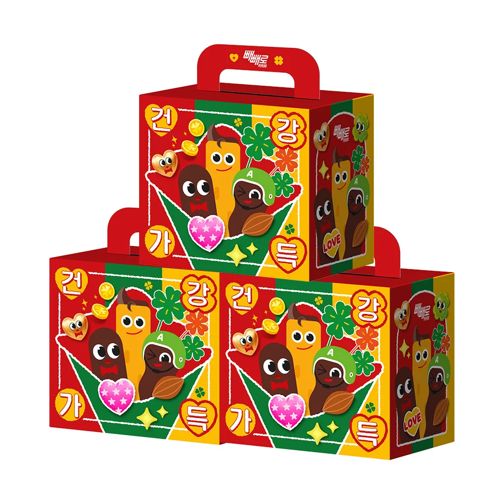 롯데웰푸드 혼합 빼빼로 (10입) 415g x 3개 초코 아몬드 초코필드 상세 이미지 1