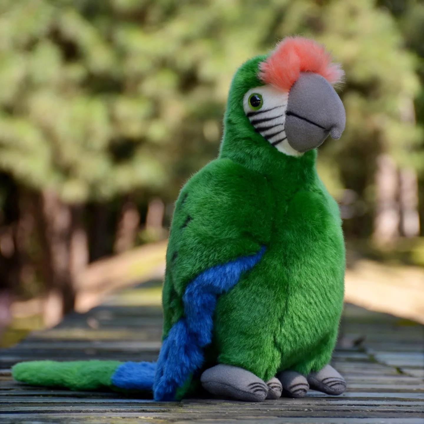 リアルなオウム緑赤鳥エミュレーション自然動物人形ソフトぬいぐるみ女の子男の子誕生日クリスマスギフト-1pc