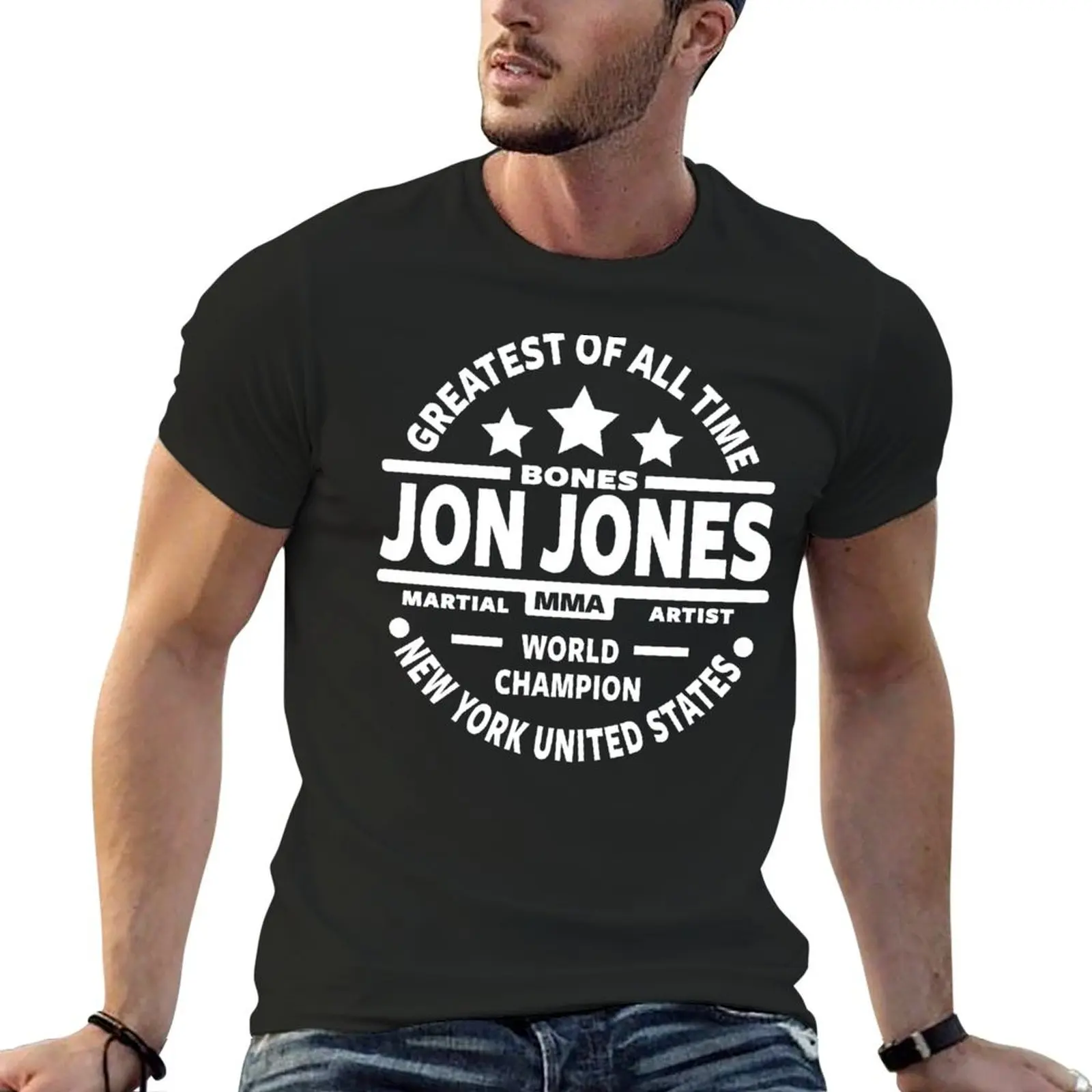 Jon Bones Jones T-Shirt oversized t shirt animal prinfor boys sweat shirts, men