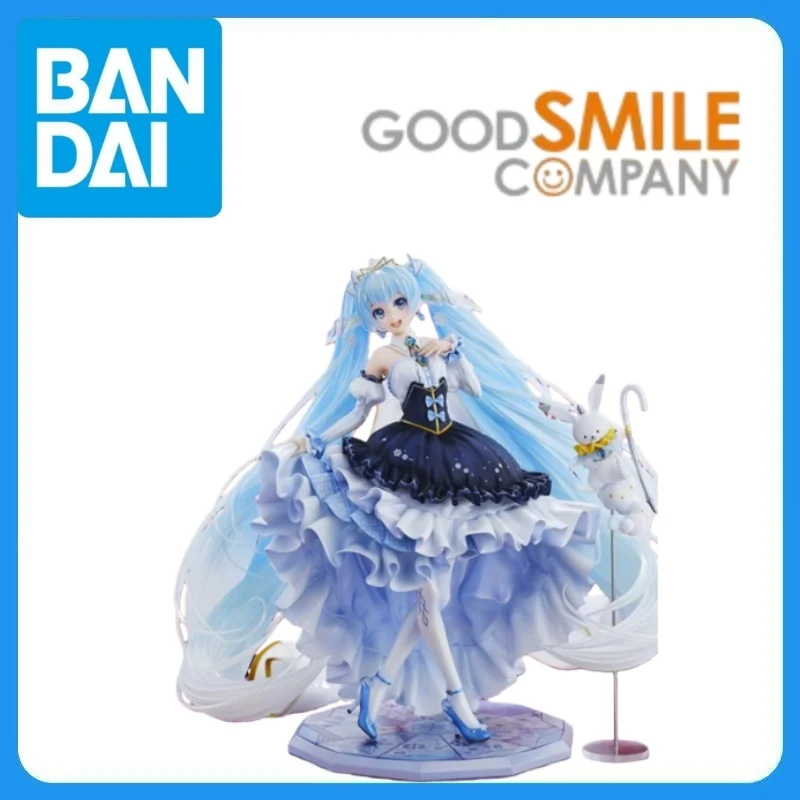 In Stock Genuine GOOD SMILE COMPANY Vocaloid Hatsune Miku Rabbit Yukine 1/7 Snow Princess Ver Garage Kit Anime Cartoon Model Toy