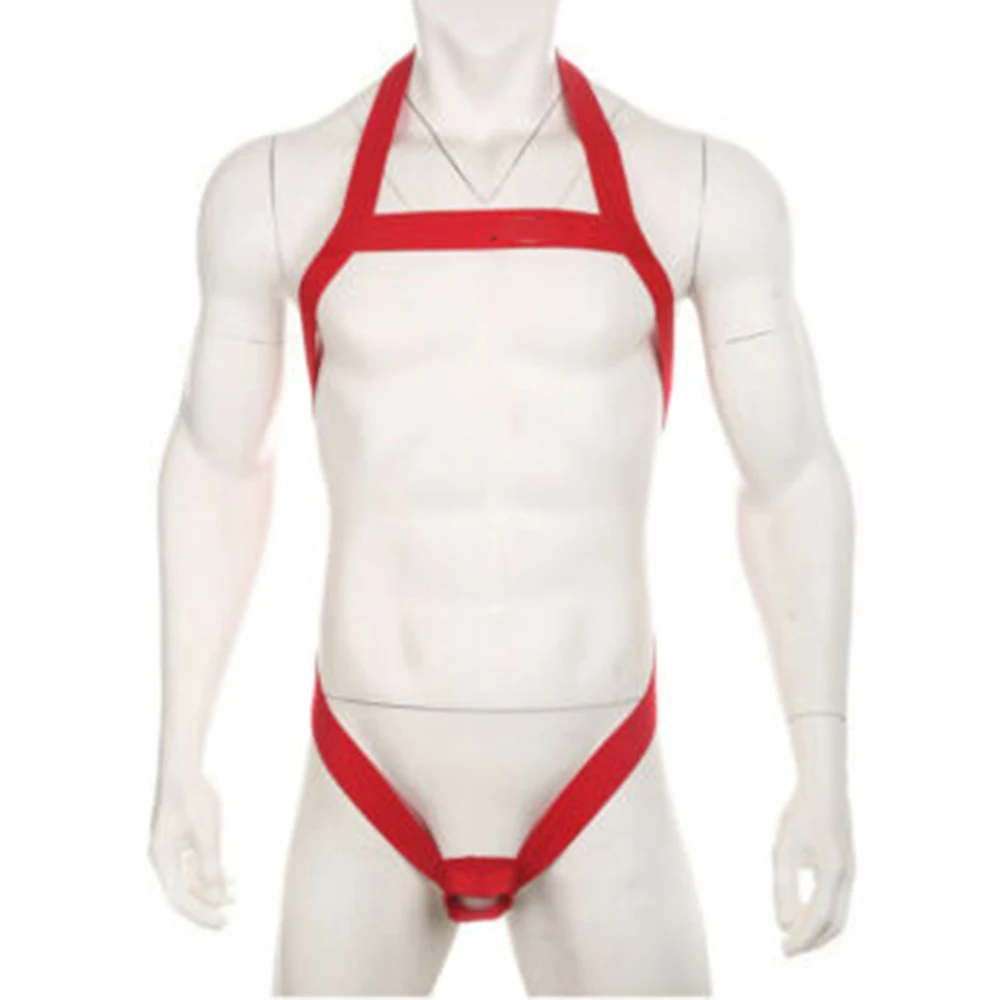 Sexy Men Stretch Tight Band Belt Chest Waist Full Body Straps Harness Gays Clubwear Elastic Underwear Erotic Lingerie Jockstraps