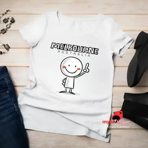 Australian Capital City T Shirt Little Oz Caricature Design Souvenir Cute Tourist Sydney Melbourne Brisbane Perth Adelaide