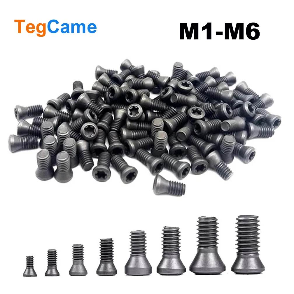20Pieces M2 M2.5 M3 M3.5 M4 M5 M6 CNC Insert Torx Screw for Replaces Carbide Inserts CNC Lathe Tools Holder