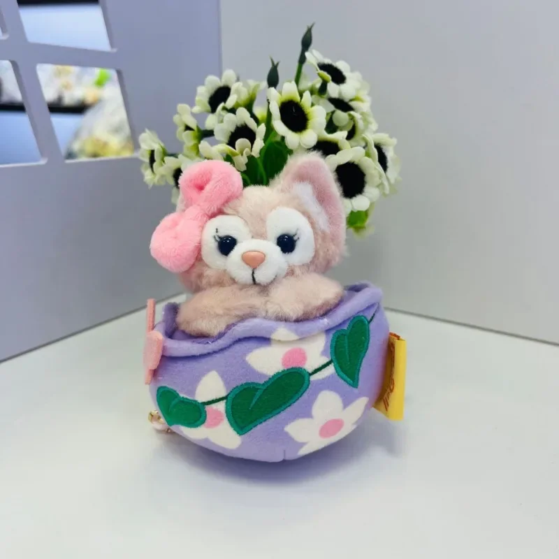 Disney StellaLou LinaBell Easter Backpack Pendant Keychain Plush Car Decoration Cartoon Cute Kids Brithday Christmas Gifts