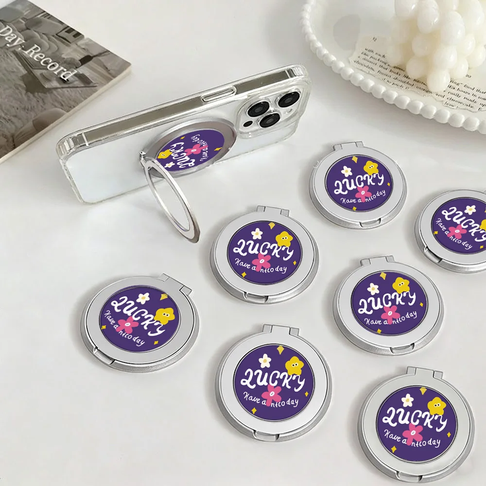 Folding Self-Adhesive Kickstand Universal Paste-On Phone Stand 360 Swivel Adjustable View Angle Cellphone Finger Grip For iPhone