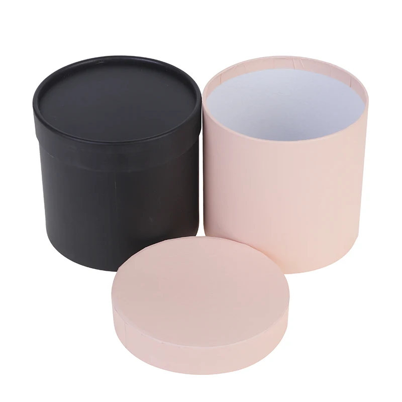 1 PC Round Flower Paper Boxes Hold The Bucket Gift Packaging Box Party Gift Box