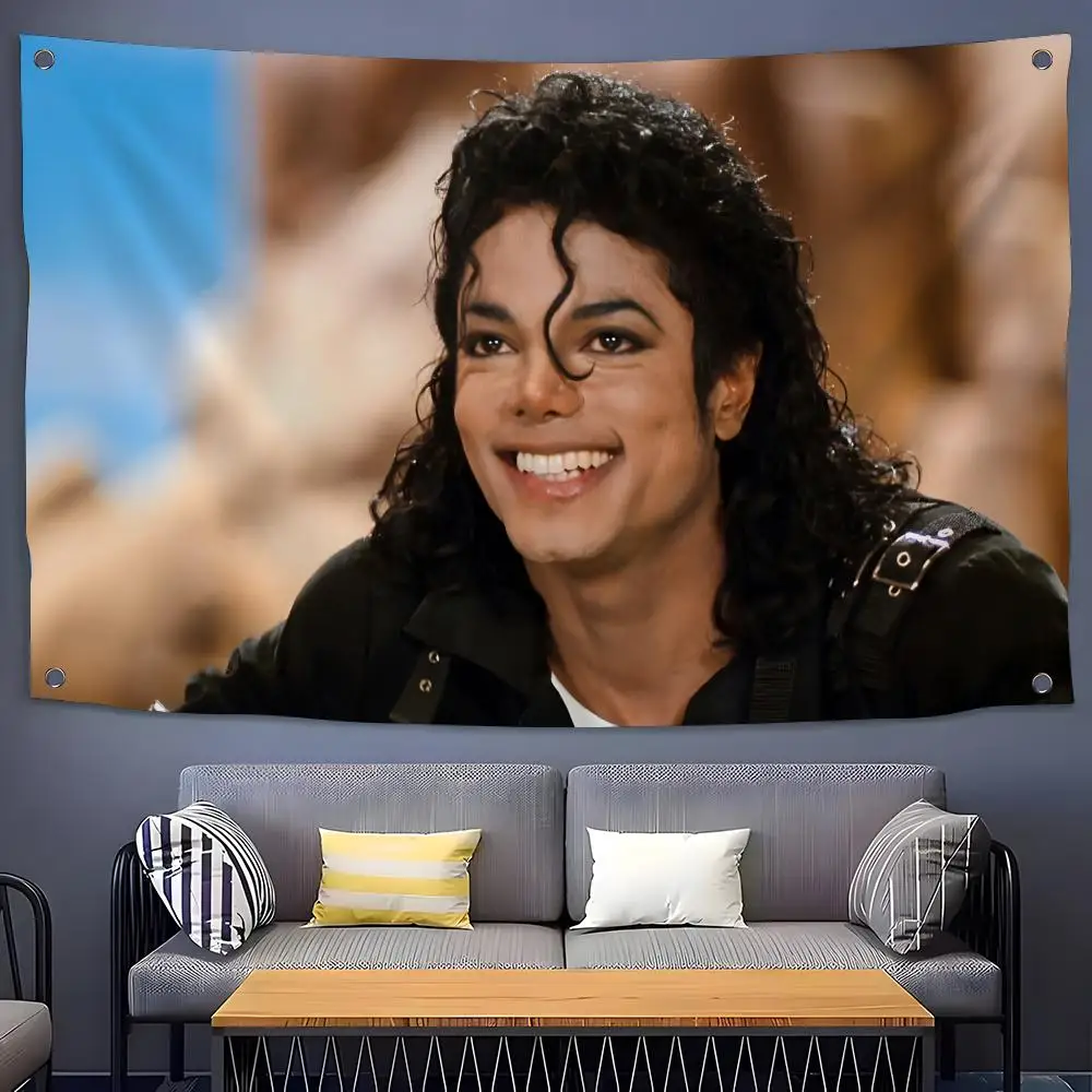 M-Michael Jackson Flags Flags for Room, Bedroom, Home, Outdoor, Wall Hanging, Concert Print, Background Decor