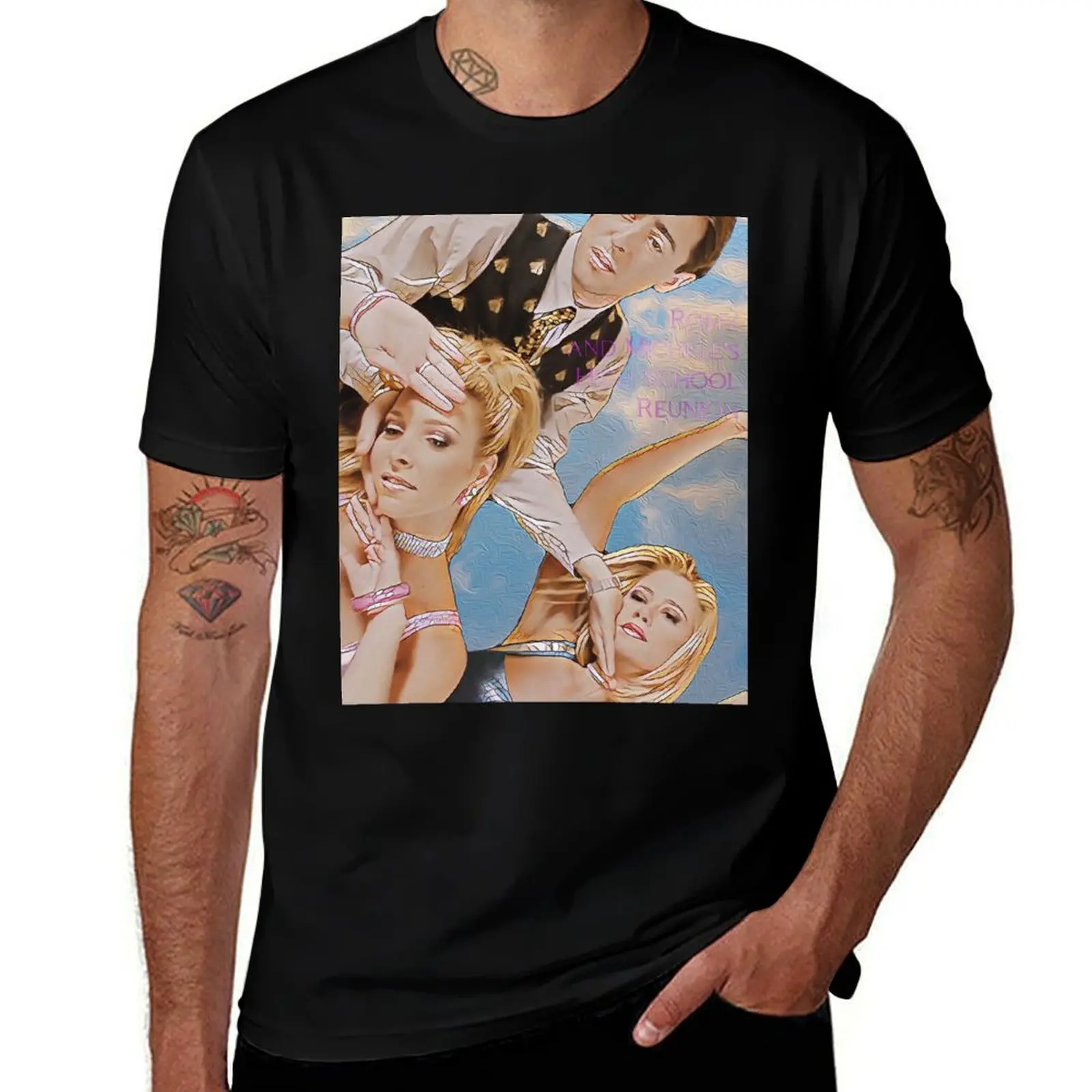 Romy and Michelle T-Shirt Retro Style Print Casual Top T-Shirt