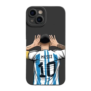 Nr. 10 Messi Futebol Superstar Design -Hülle für iPhone 15 Pro 16 14 13 12 11 Pro Max 7 8 Pius X XS Soft Silikonabdeckung 10 Hauptverkäufe iPhone X Messi Cover - №5
