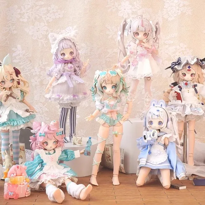

Wanmeng Sugarygirls Series Bjd Movable Doll Onemore 8 Points Mjd Blind Box Desktop Ornament Cute Humanoid Doll