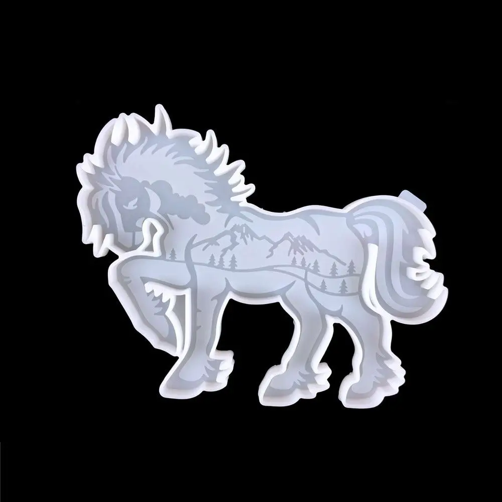 New Bear Horse Jewelry Making Tools DIY Pendant Elephant Wolf Ornament Resin Mold Epoxy Resin Molds Silicone Mould