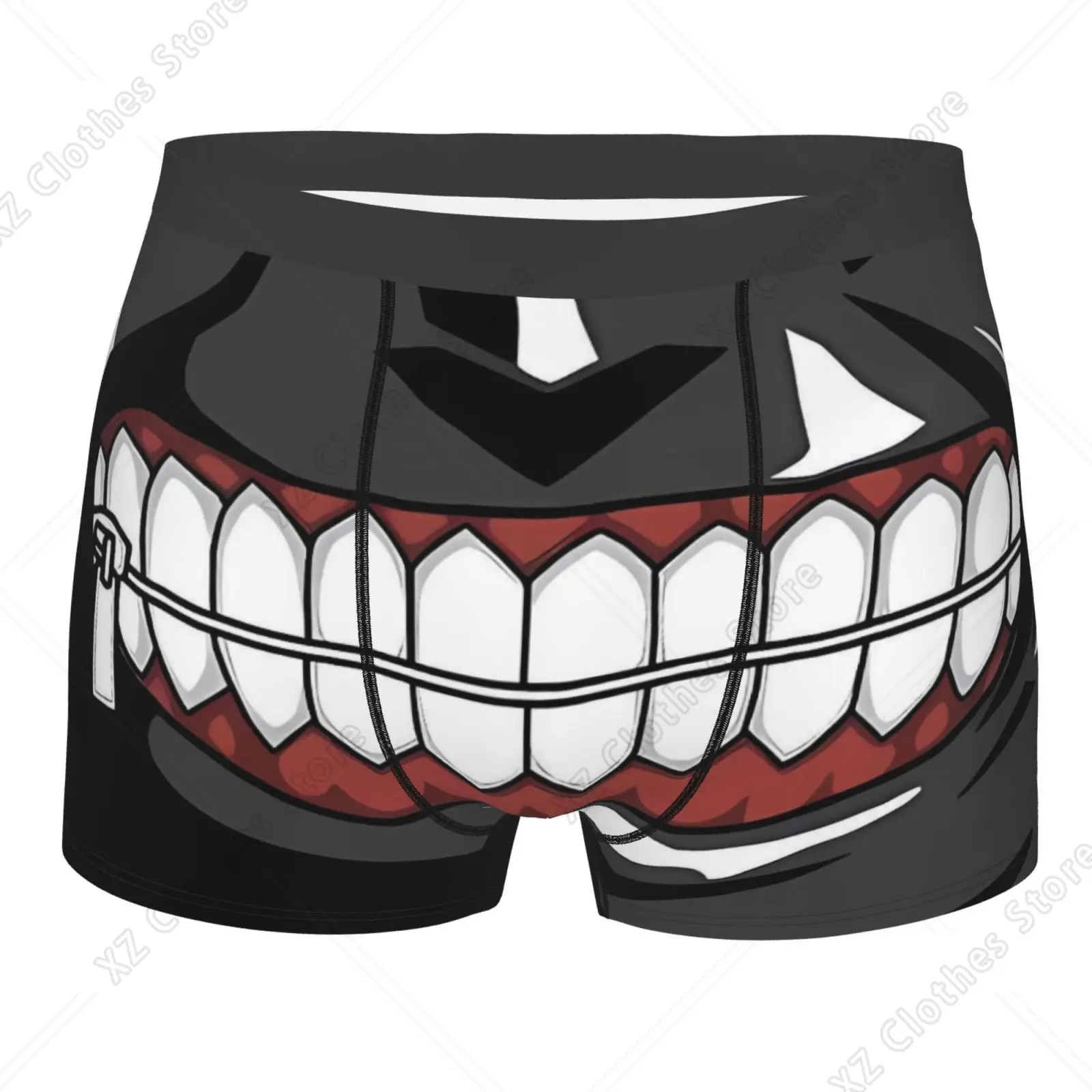 Tokyo Ghoul Kaneki Ken Pattern Men Underwear Boxers Men's Novelty Underpant Breathable Printed Male Underpants Man Boxer Briefs