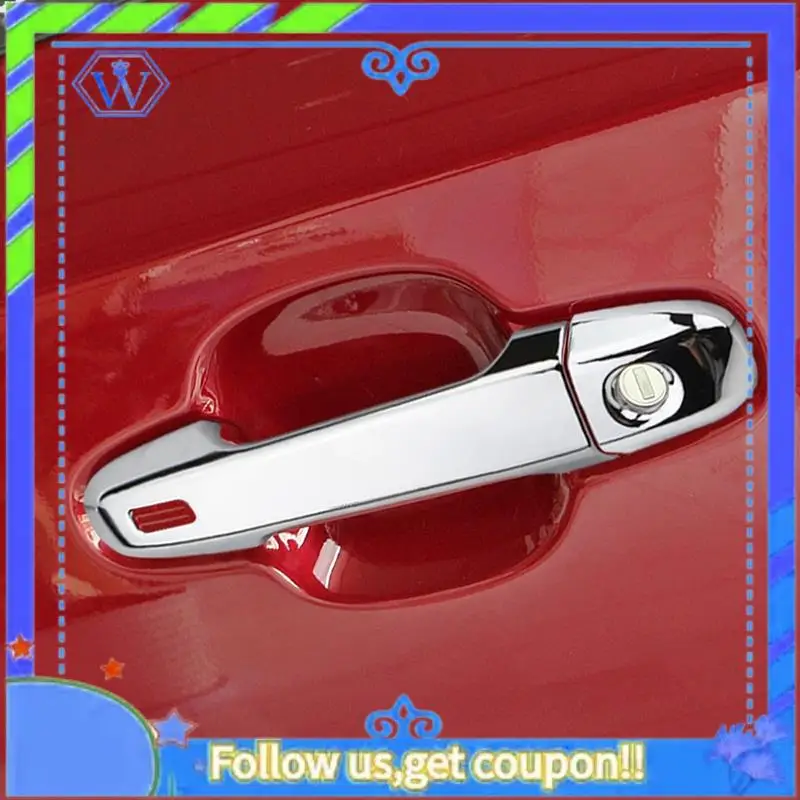 

M46K-Car Door Handle Protection Cover Trim Sticker For Toyota C-HR CHR 2016-2020 Accesorios ABS Chrome