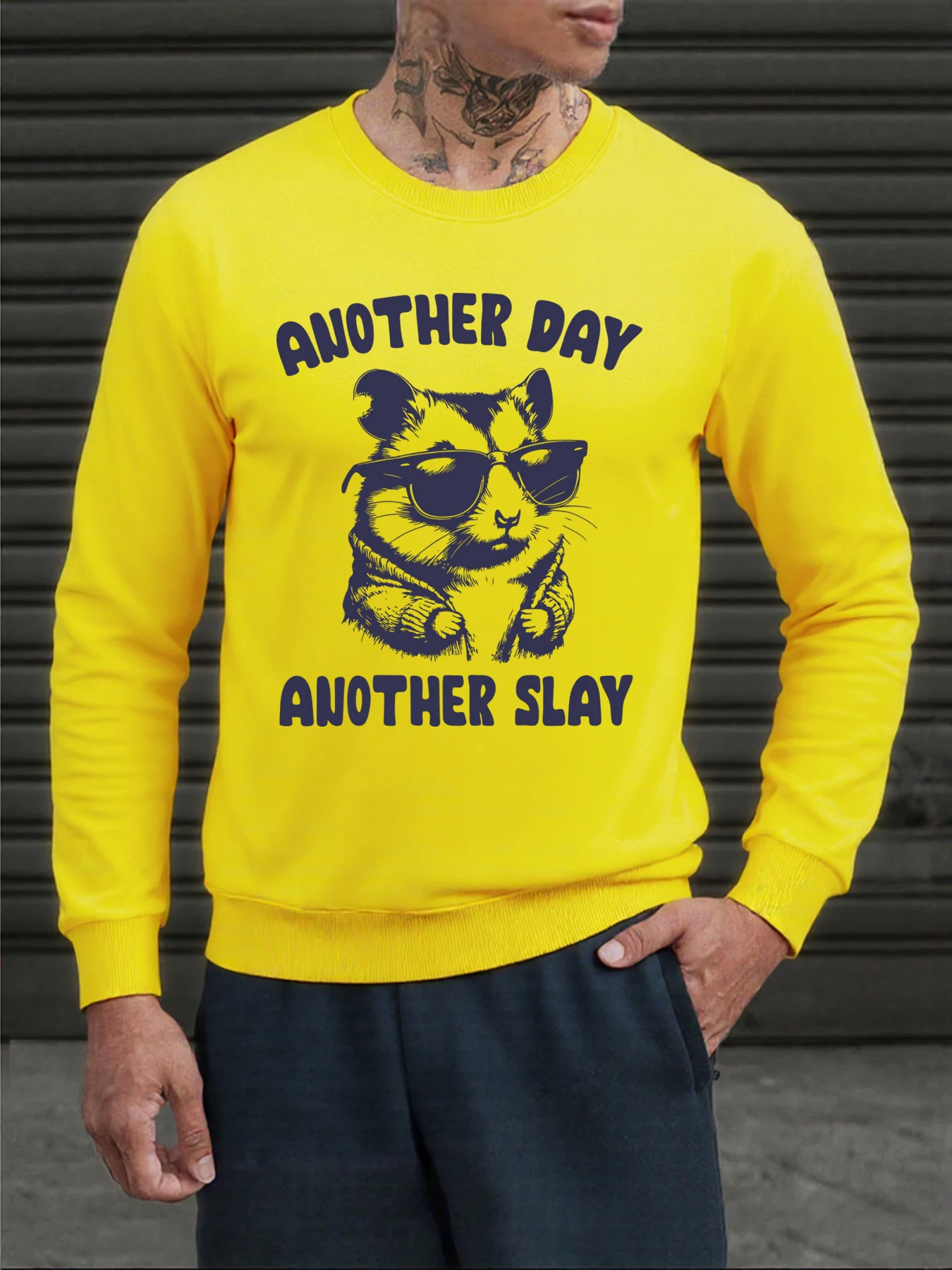 New Style Men 3D Printed Animal Graphic Sweatshirts Fashion Street Harajuku Y2K Sportswear Crew neck Pullover Autumn Casual Tops