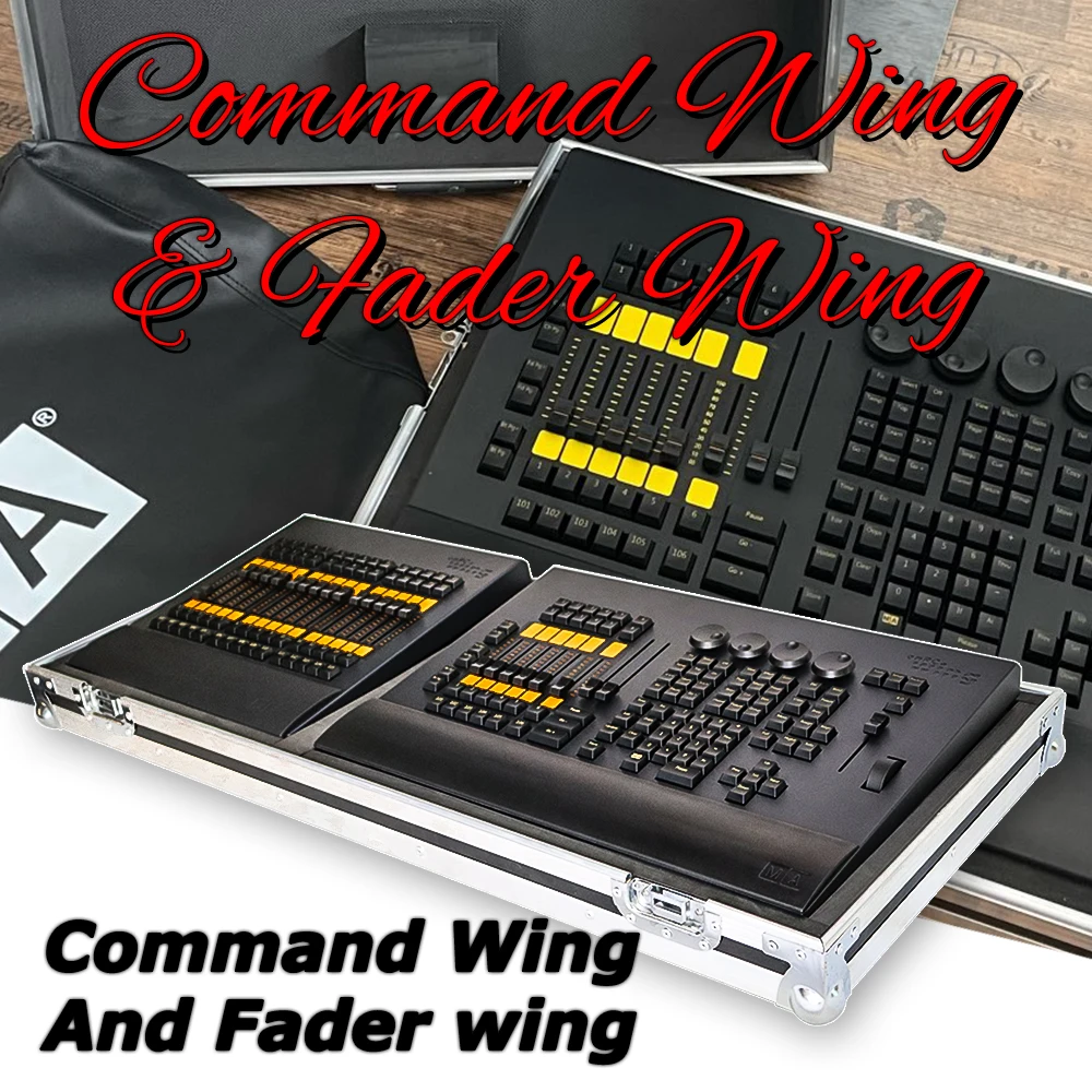 MA II Command Wing + Fader Wing Combined With Flight Case Professional Lighting Controller Stage Lights Console Moving Head DMX