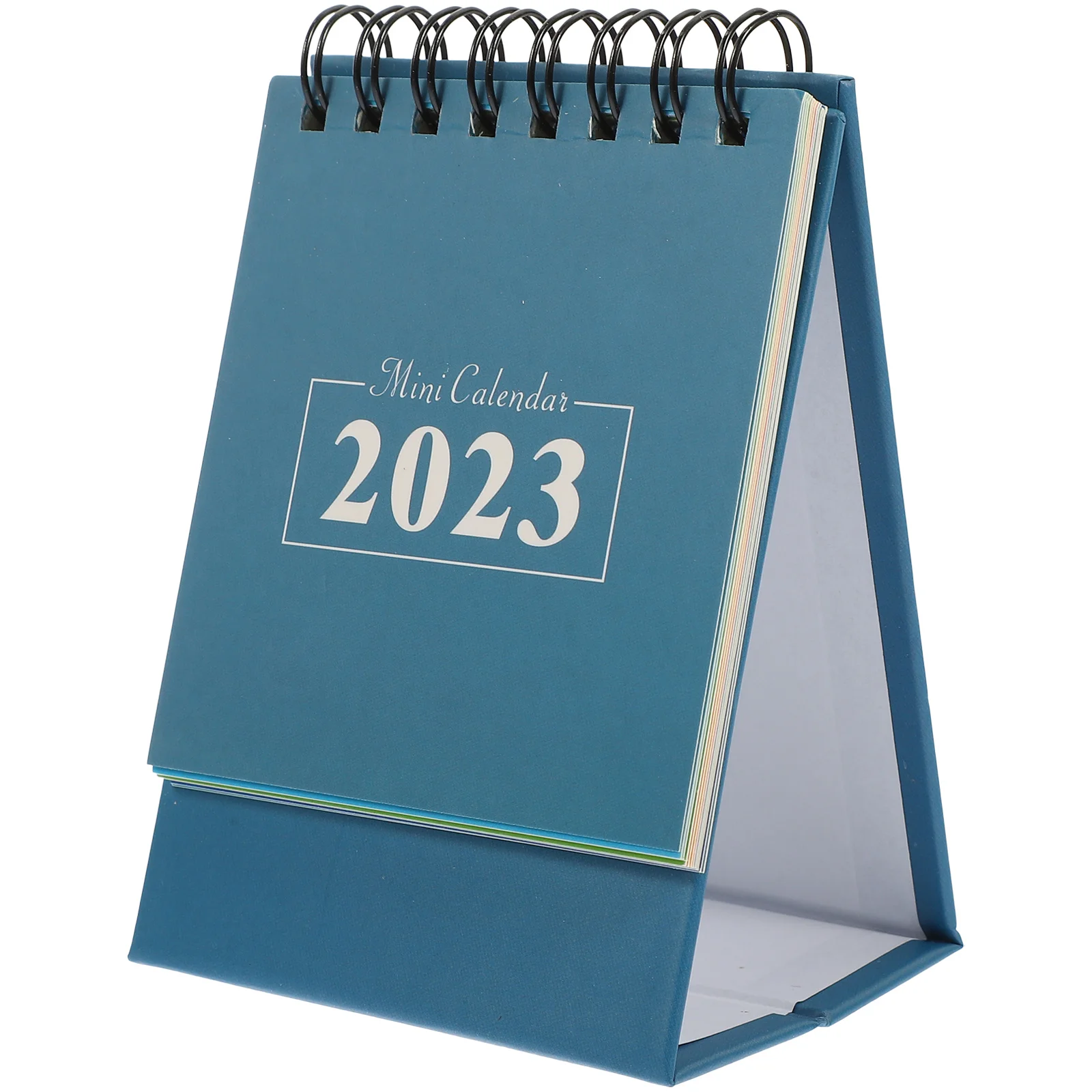 

2023 Desktop Small Paper Mini Table Calendar English Design Simple Style Schedule Planner Household Office Decor Coil Notebook