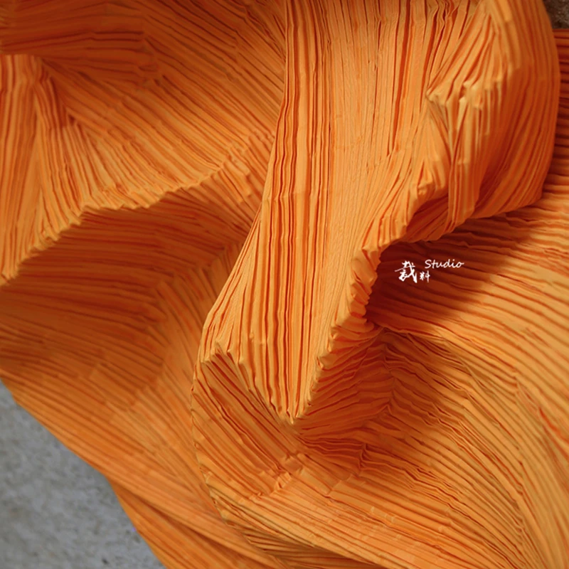 Cutting Wrinkled Paper Fabric Pressing Pleats100Pleats Hanging Paintings Decoration Three-dimensional Modeling Background Fabric