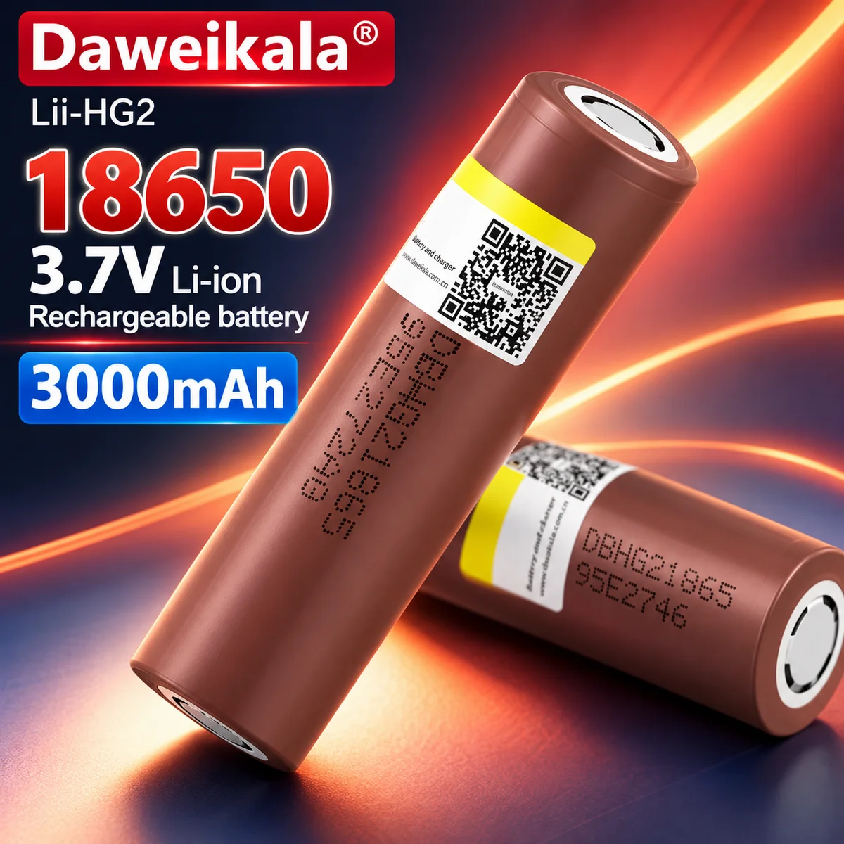 HG2 18650 Rechargeable Lithium Battery 3.7V 3000mAh 30A Continuous Cell For Drones Power Tools 1-30pcs Replacement Battery