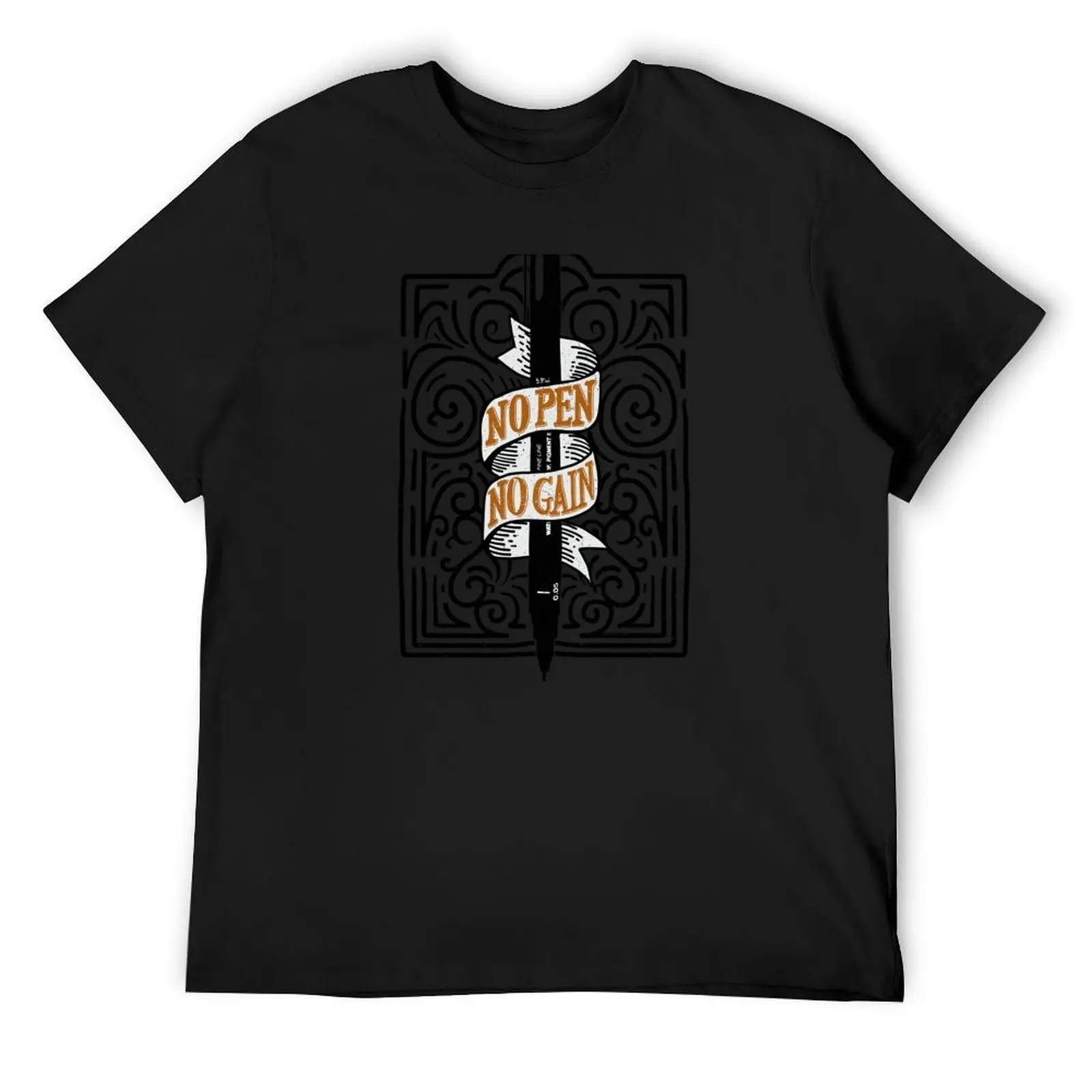 

No Pen No Gain T-Shirt plain for a boy graphic shirts summer 2025 mens shirts graphic tee