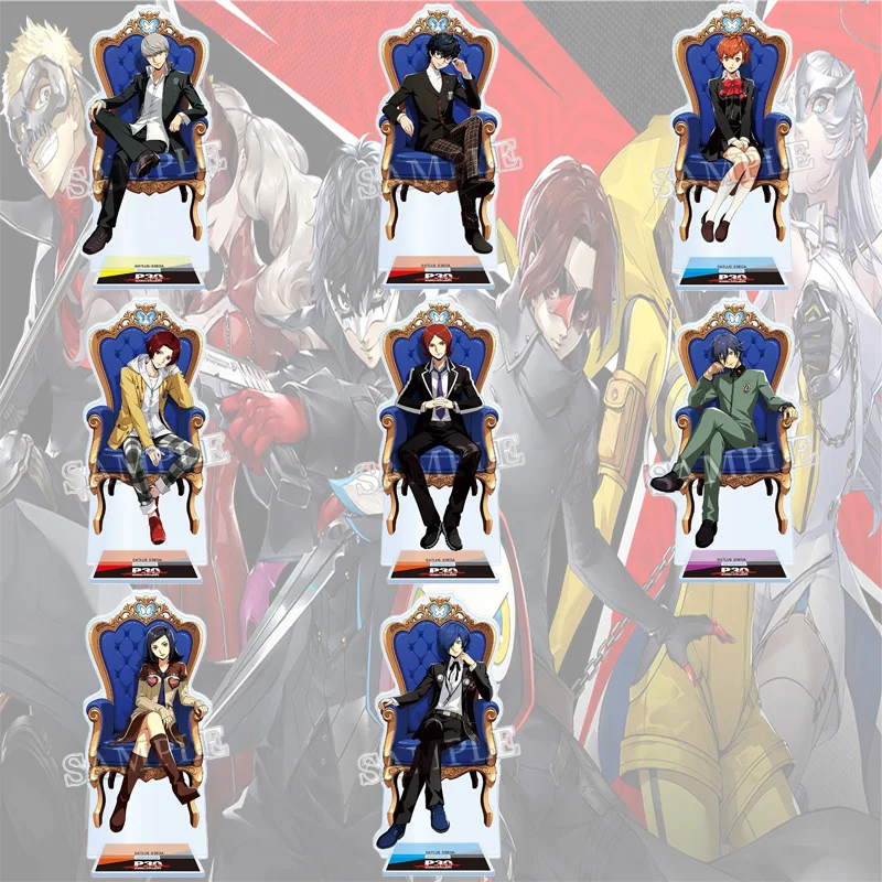 P5 ANIME Joker Ann Takamaki Makoto Niijima Acrylic Figure Stand Figure Desktop Ornament Collecting Accessories Keychain