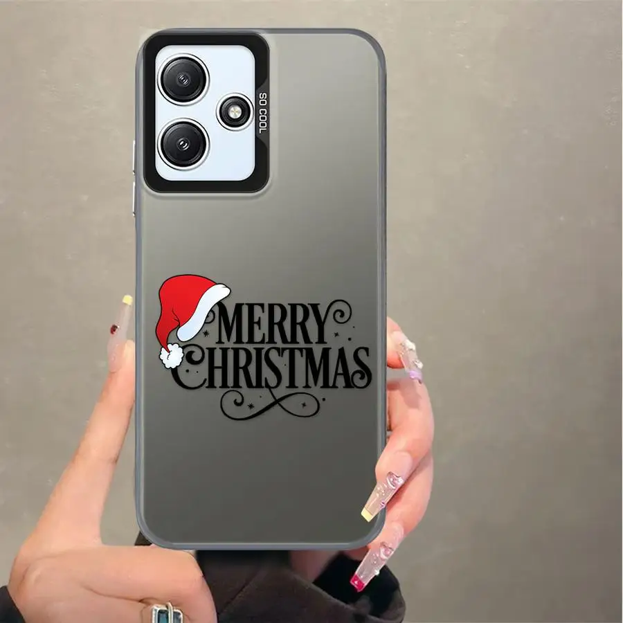 عيد الميلاد قبعة الأزياء حالة الهاتف ل Xiaomi Redmi 13 12C 12 A4 A1 A3 A2 زائد 13C 14C A3x لينة غطاء #3