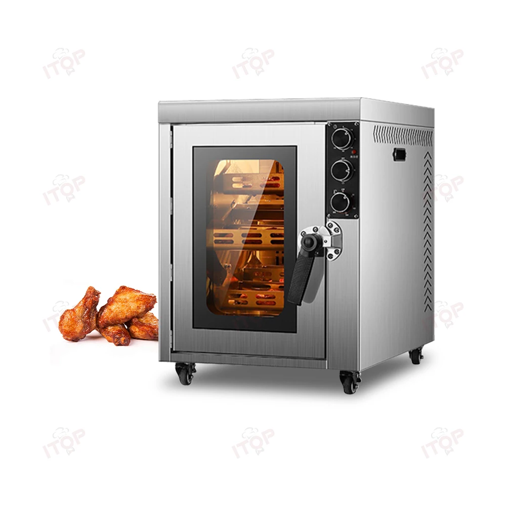 Automatic Rotary Vertical Electric Rotisserie Chicken Roaster Oven Grill Machine