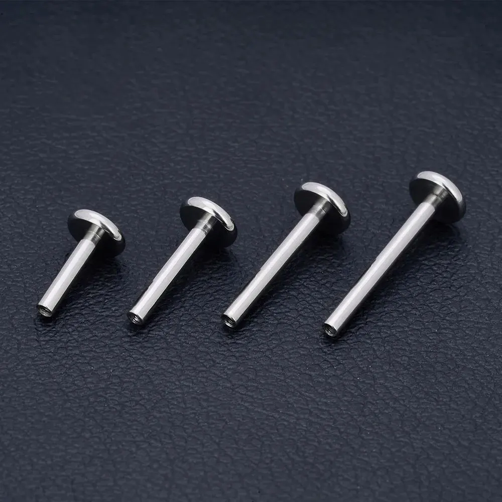 Base à filetage interne 3/4mm, fond pour Labret, nez, boucles d'oreilles, base universelle pour lèvre, langue, accessoires de perçage pour le corps, 10/50 pièces