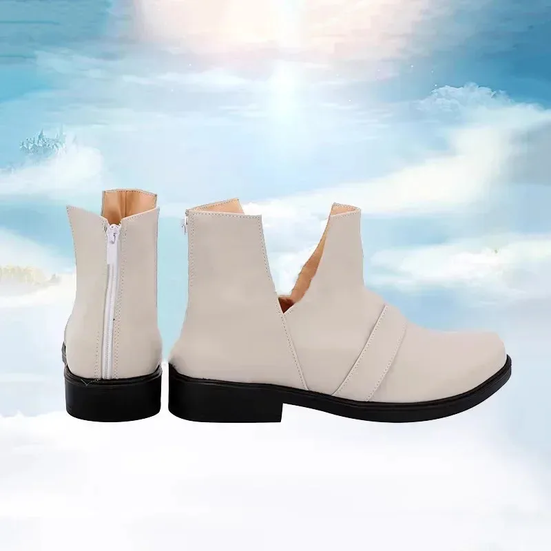 

2025 RealCos Anime The Misfit Of Demon King Academy Anos Voldigoad Cosplay PU Boots Shoes Halloween Carnival Role Play Costume