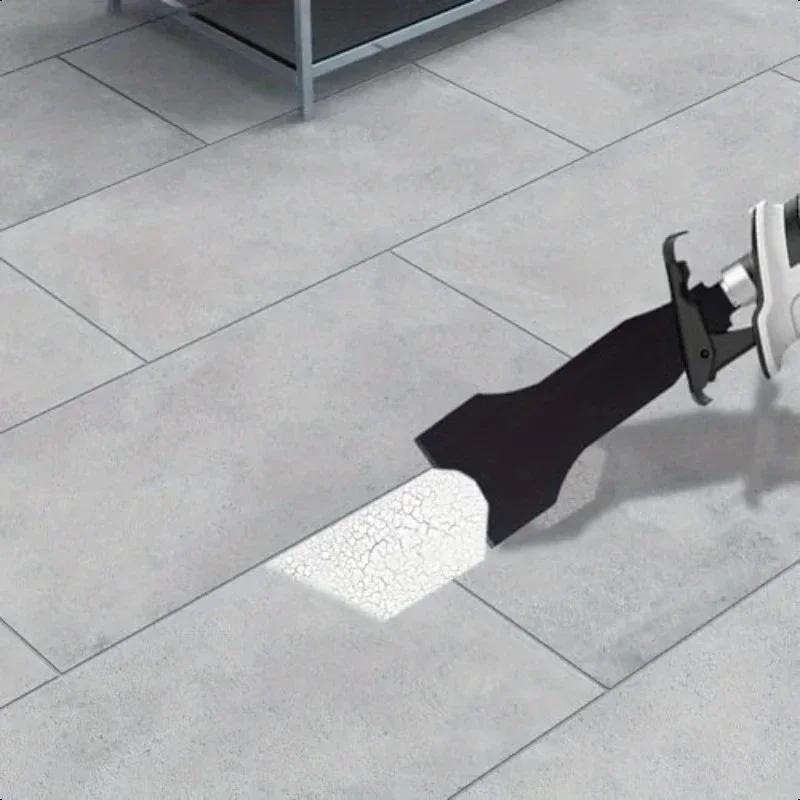 مجموعة شفرات المنشار الترددية شديدة التحمل مكونة من 4 قطع لإزالة المعجون والبلاط الفولاذي وكشط الأرضي على الحائط