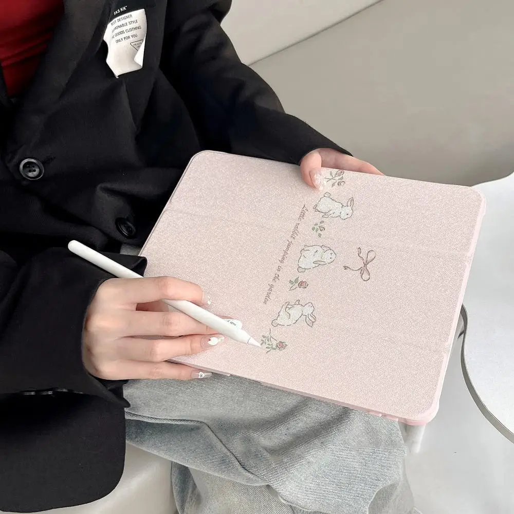 Mirror Pillow for Kitten Rabbit Rose For iPad 11th A16 10 9 8 7 5 Pro 13 11 M5 M4 M3 M2 12.9'' Air  4 3 2 1 Mini 7 6 8.3'' Cover - view 3