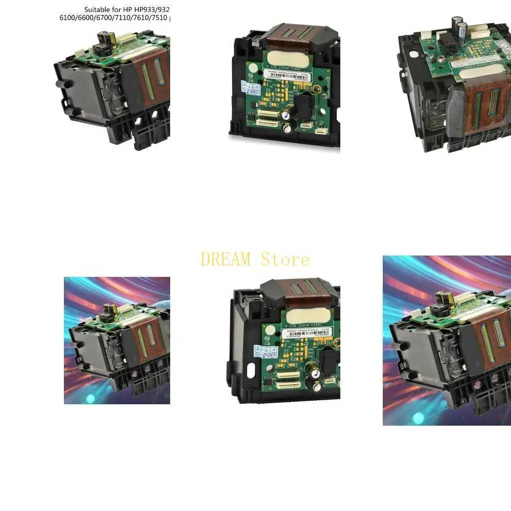 Replacement Part Color Printhead Print for Head for HP933 HP932 HP6100 HP6600 HP6700 HP7110 HP7610 HP7510 (90% New) Best Sale