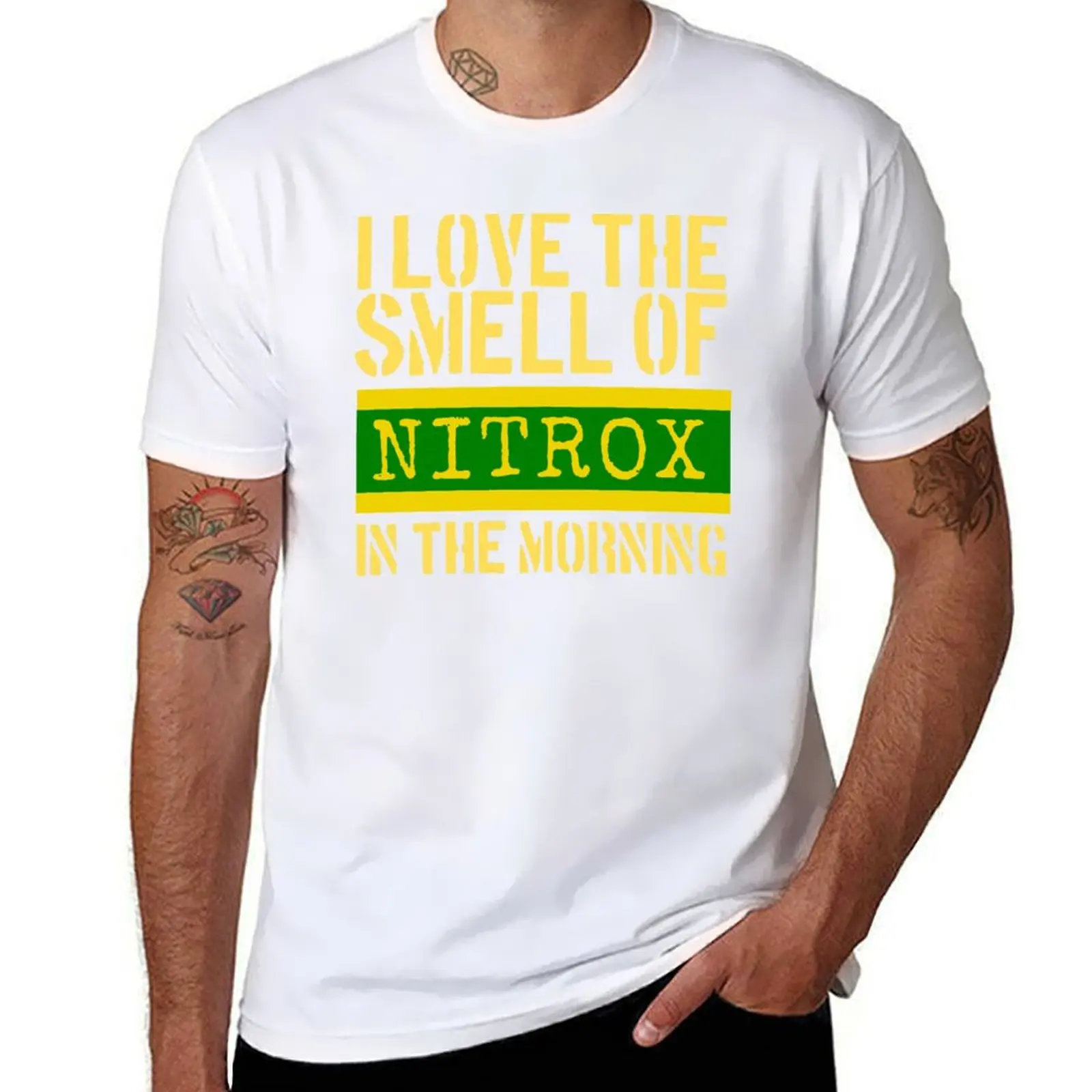 

I love the smell of Nitrox in the morning, Scuba Diving, Nitrox diver, T-Shirt cotton tshirt 100% T-Shirt