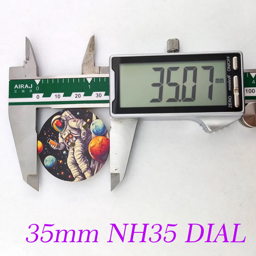 Men\'s watch dial New NH35 dial 35mm Cosmo dial, suitable for NH35 mechanical watch modification accessories