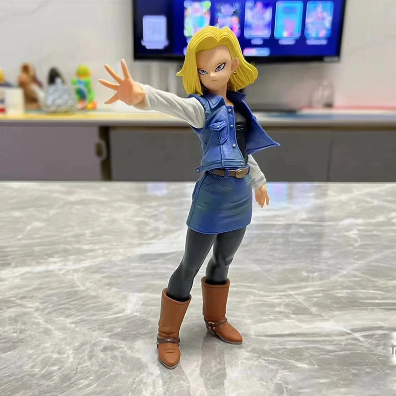 

23.5cm Anime Dragon Ball Figurine HB Android 18 Action Figure GK Lazuli Dbz Figures Toys PVC Collection Model Birthday Gifts