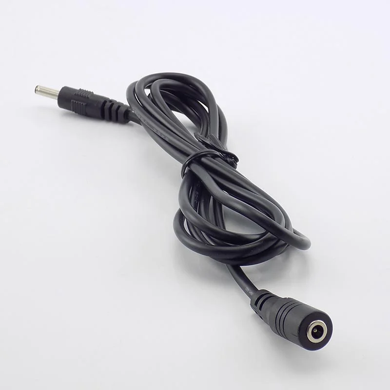 DC Extension Cable 1M 1.5M 3M 5M 3.5mm x 1.35mm Female to Male Plug for 5V 2A Power Adapter Cord Home CCTV Camera LED Strip