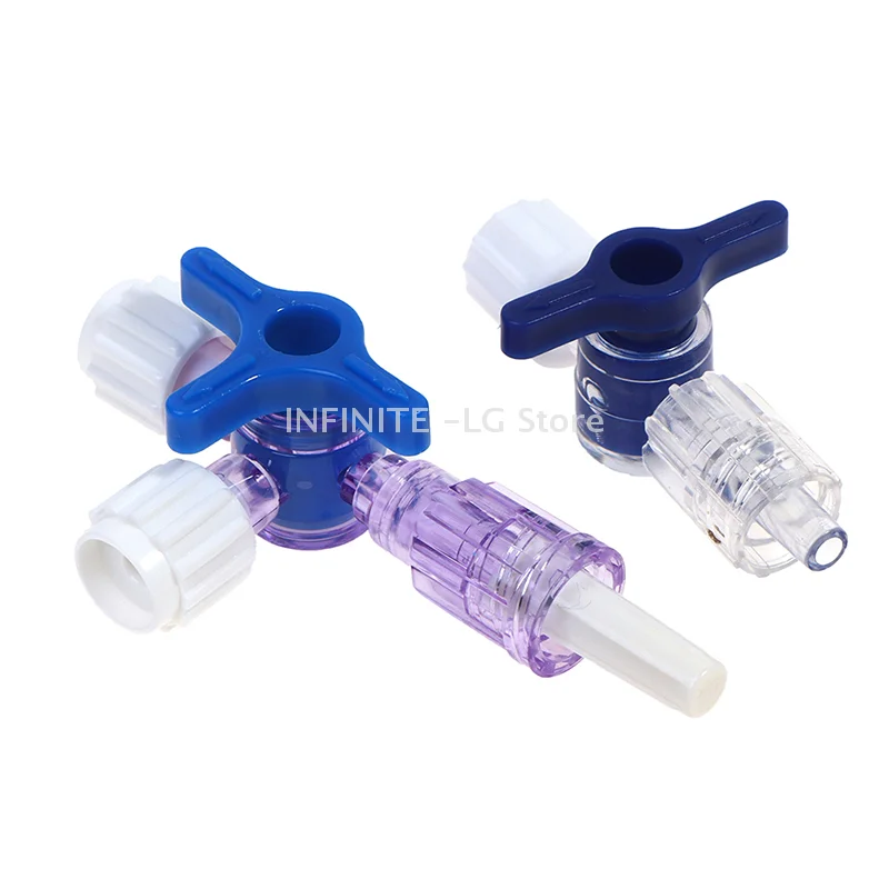 Plastic Two Way Three Way Stop Cock For Clinical Hospital Luer Lock Adapter
